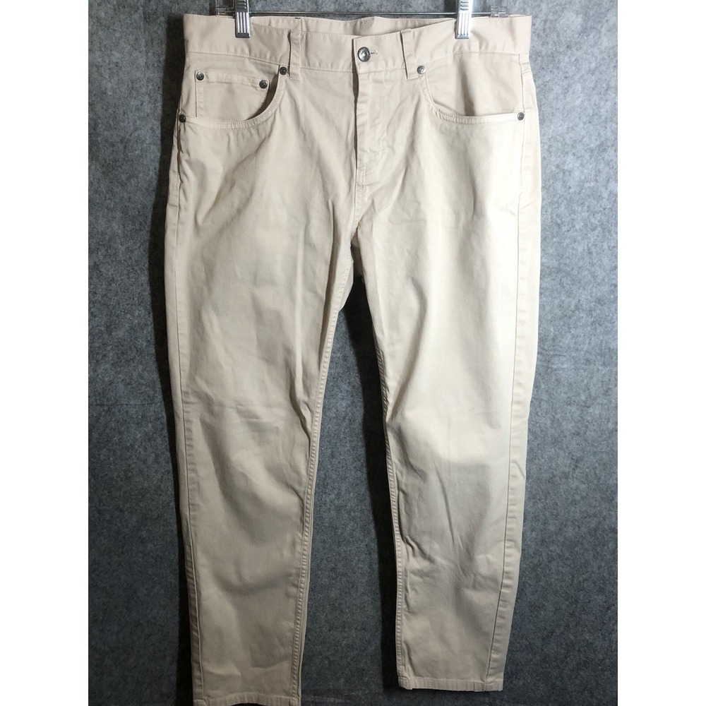Brooks Brothers Jeans Mens 34x30 Tan Denim Straight Cotton Stretch Casual